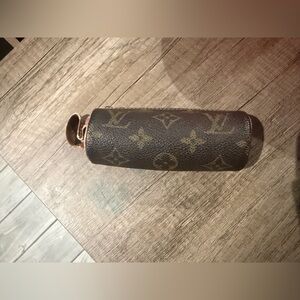 Louis Vuitton Dark Brown Monogram Cylinder Case